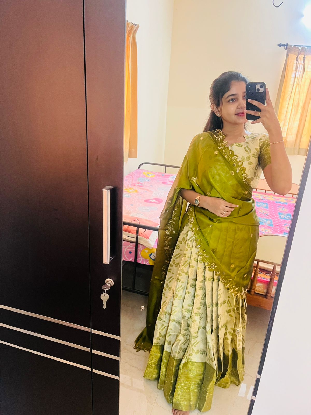 Brocade Half saree