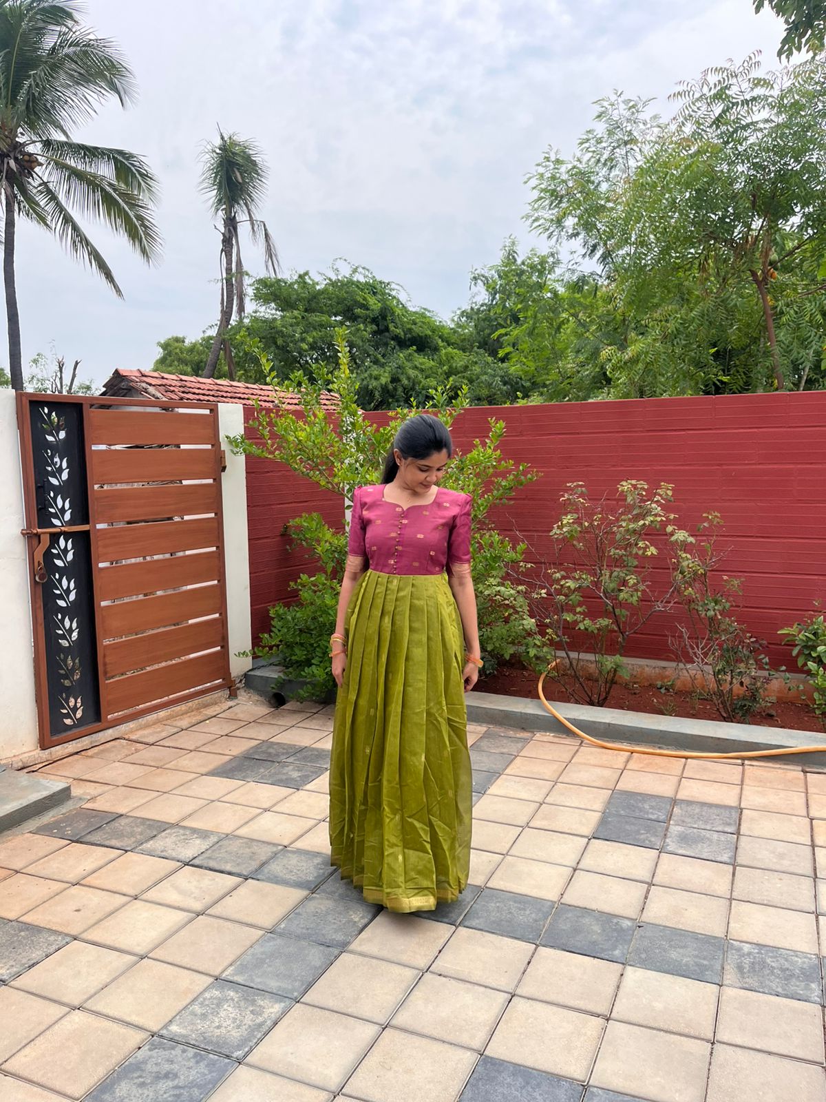 Khadi silk maxi