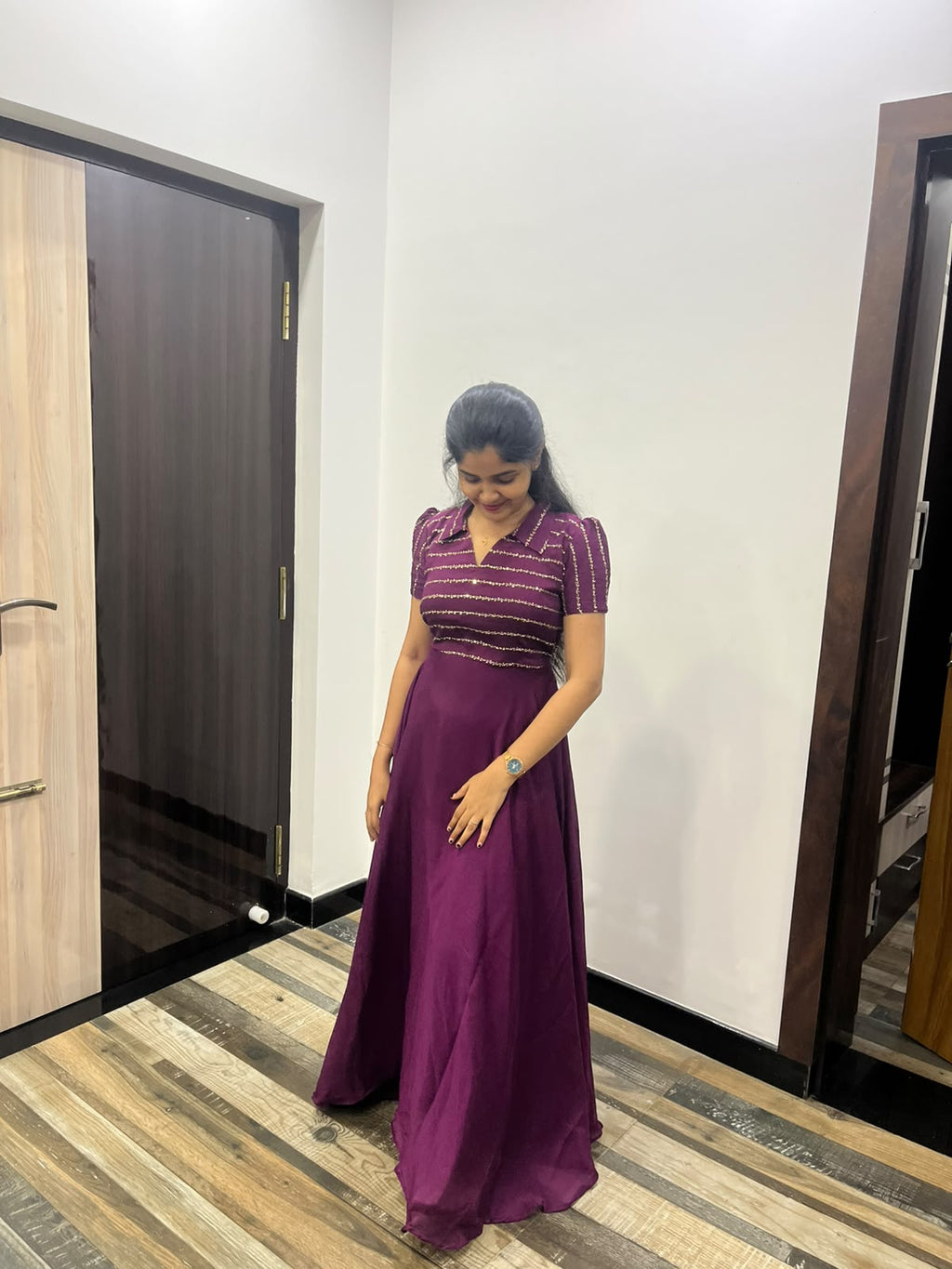 Aari Embroidery Maxi