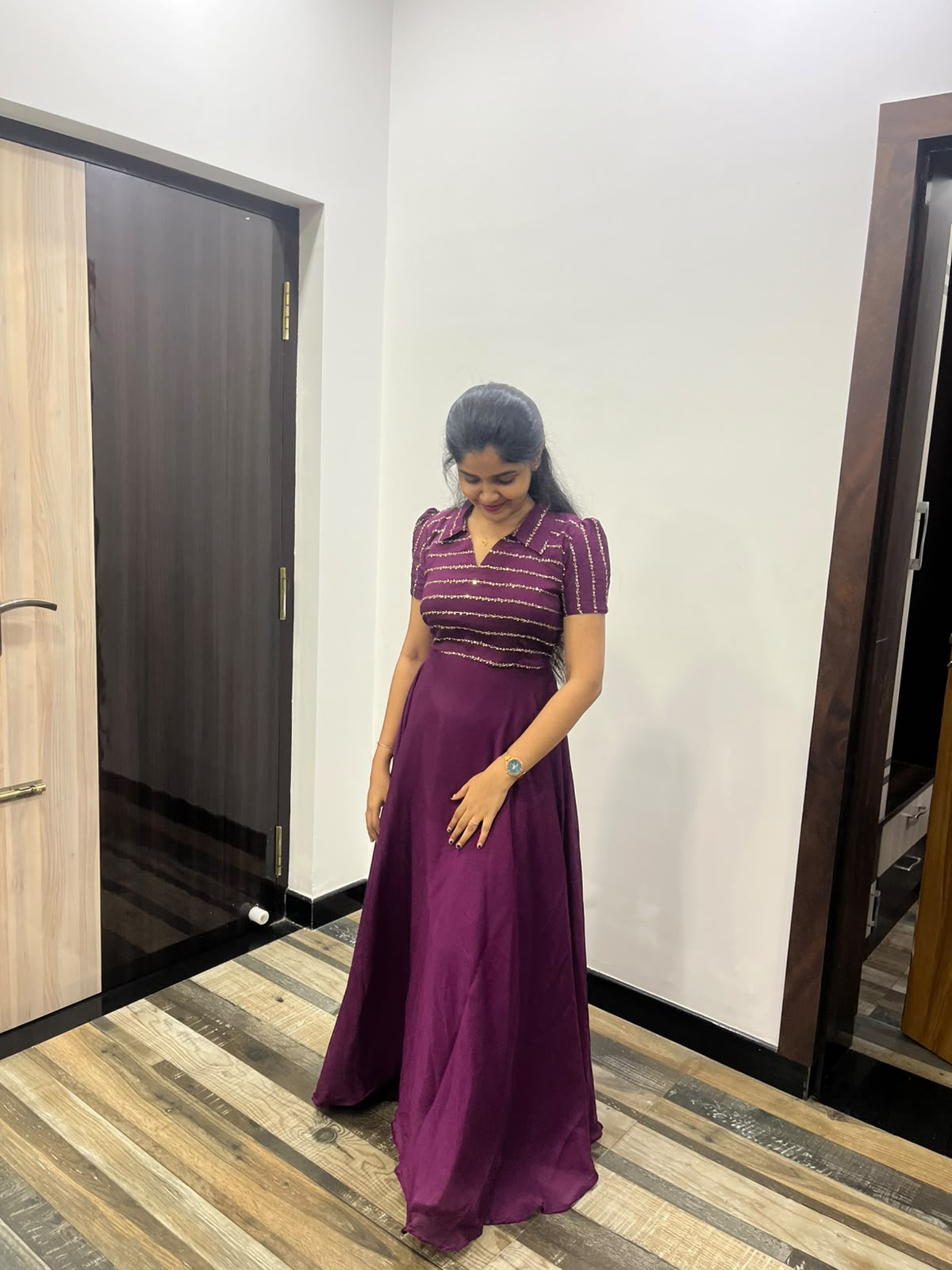 Aari Embroidery Maxi
