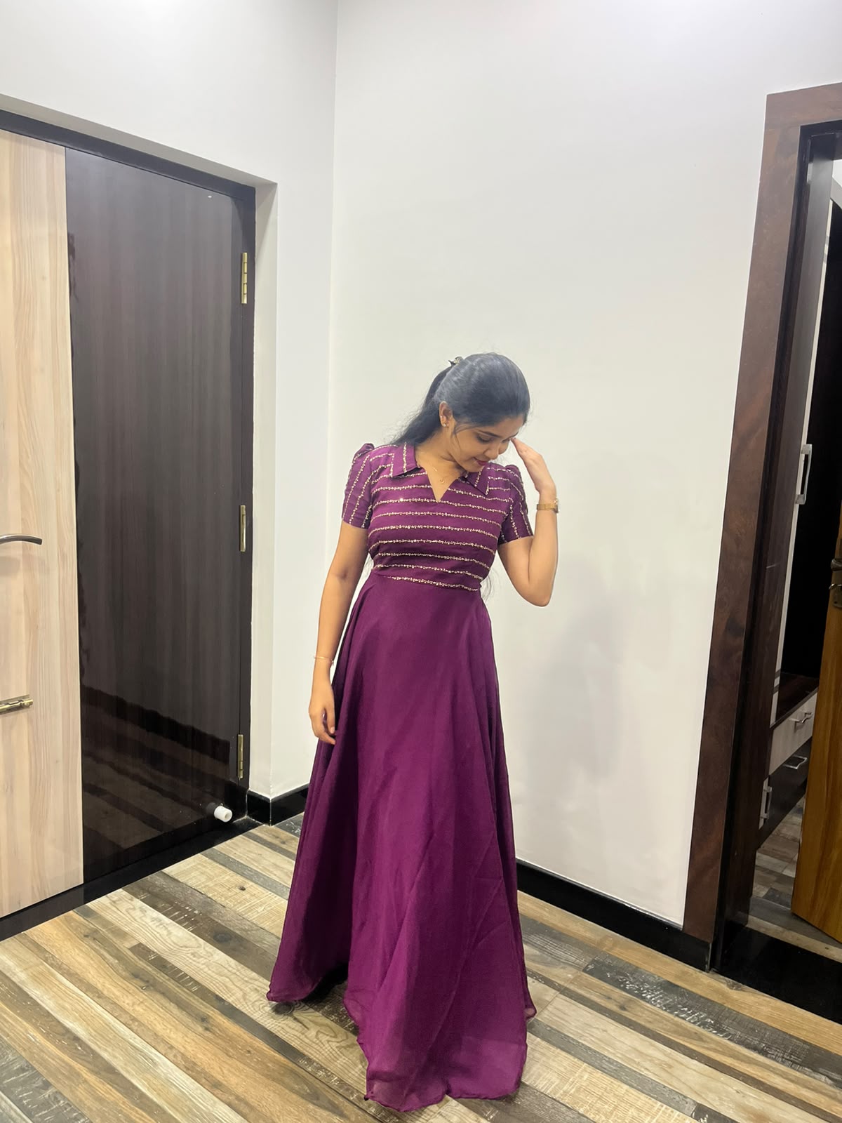 Aari Embroidery Maxi